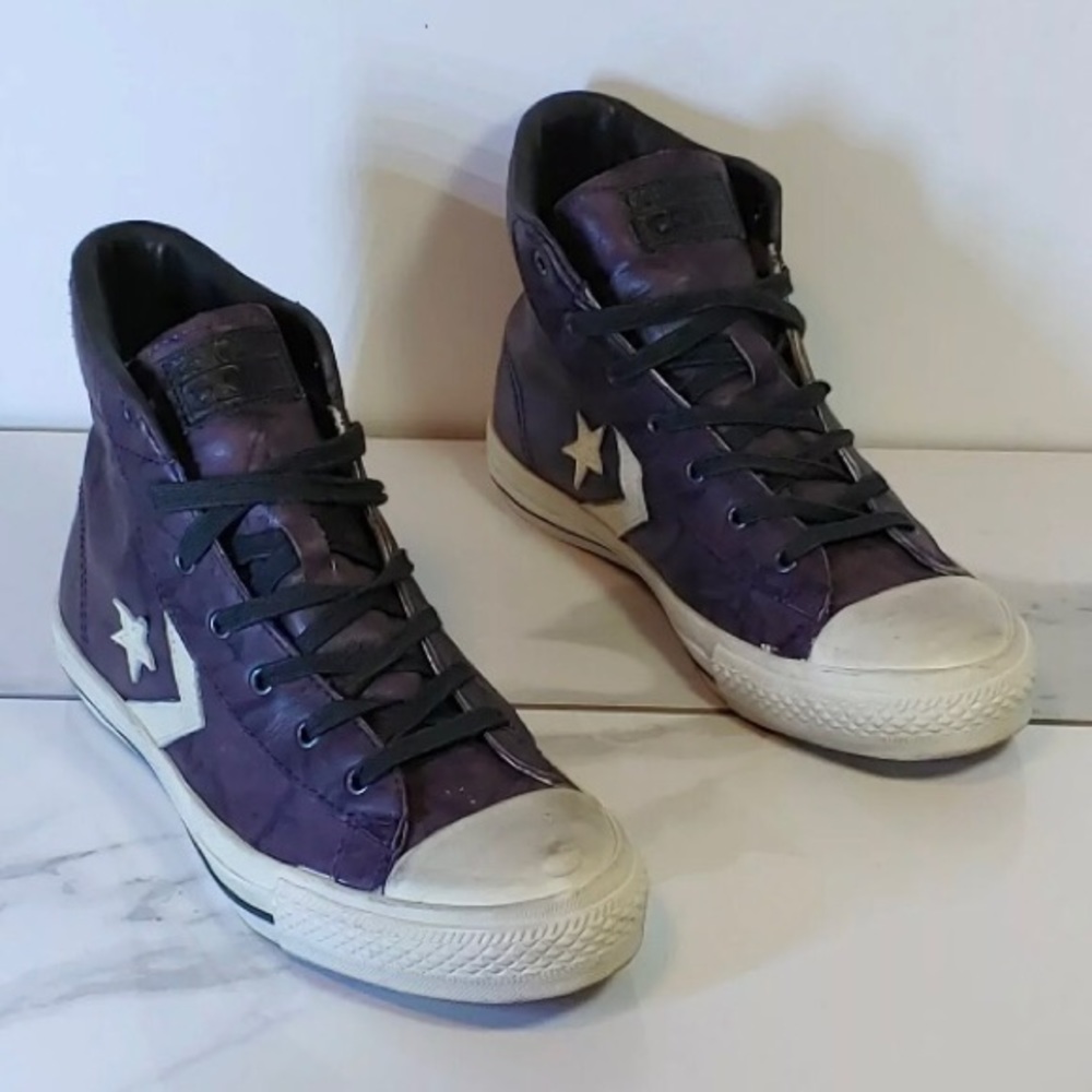 Converse X John Varvatos Smooth Grape Leather Hi